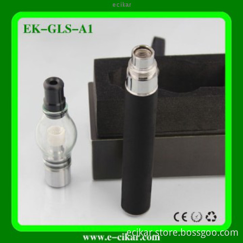 Glas globe wax vaporizer starter kit, dry herb wax atomizer,Glass dome